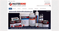 Desktop Screenshot of masterbond-de.com